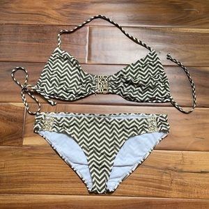 Old Navy chevron printed bikini